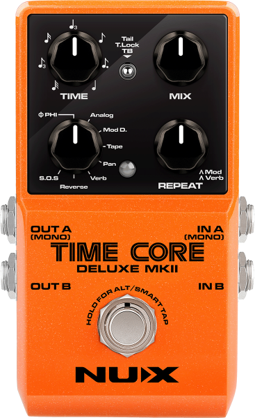 Reverb, delay & echo effect pedal Nux                            Time Core Deluxe MK2
