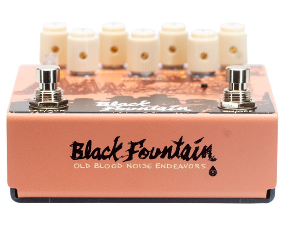 Old Blood Noise Black Fountain Stereo Terracotta - Reverb, delay & echo effect pedal - Variation 1