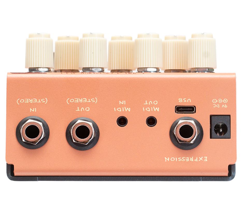 Old Blood Noise Black Fountain Stereo Terracotta - Reverb, delay & echo effect pedal - Variation 2