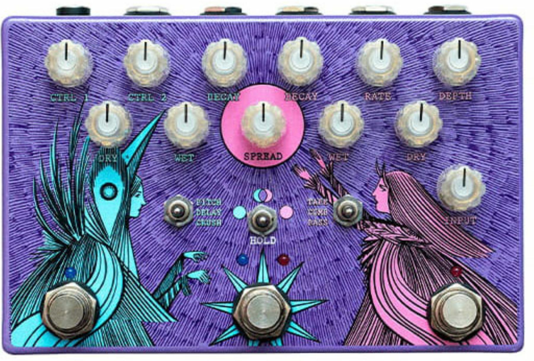 Old Blood Noise Dark Light Ltd Dual Reverb - Reverb, delay & echo effect pedal - Main picture