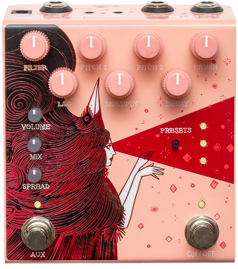Old Blood Noise Dark Star Stereo Soundscape Reverb Pink - Reverb, delay & echo effect pedal - Main picture