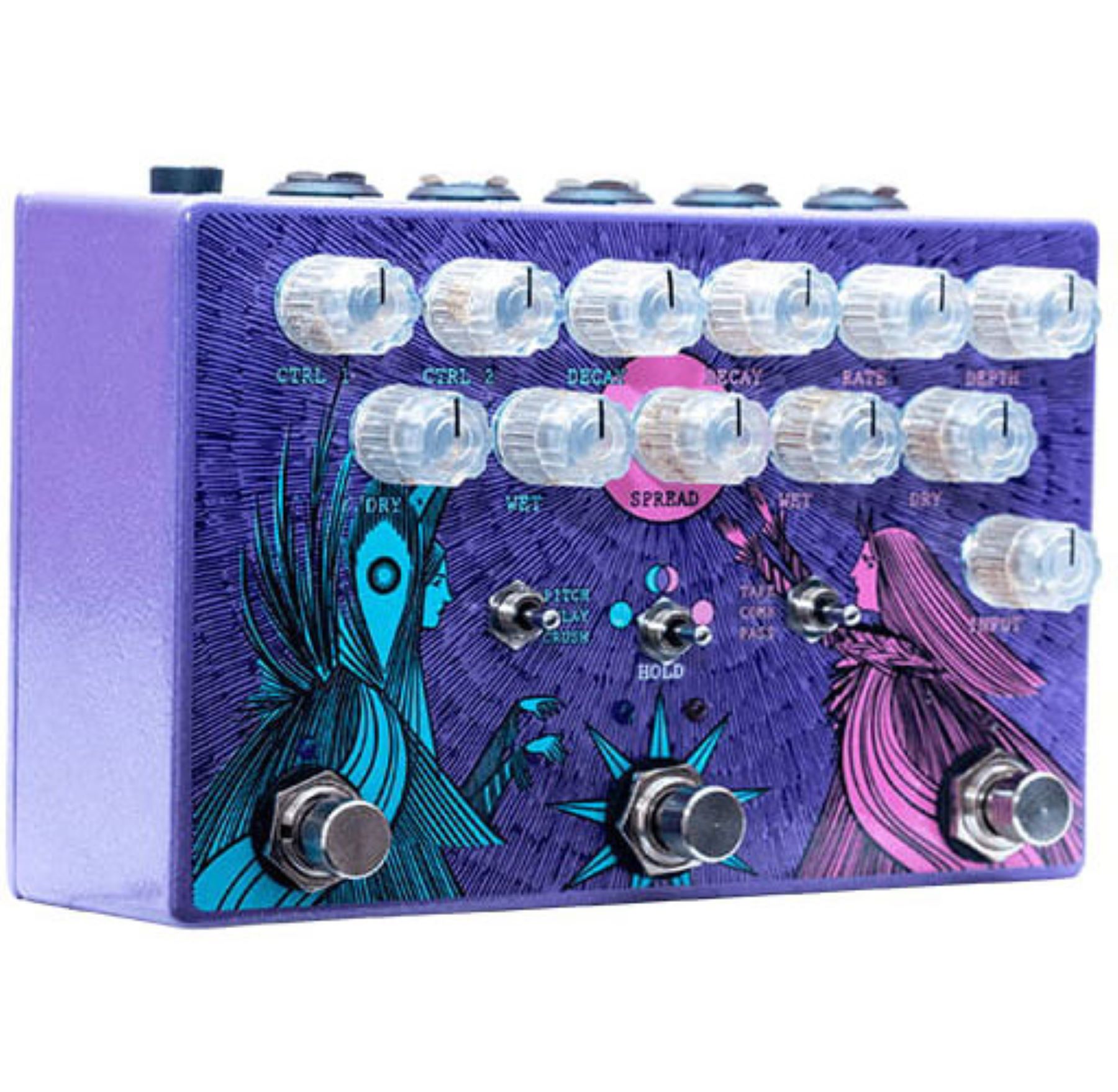 Old Blood Noise Dark Light Ltd Dual Reverb - Reverb, delay & echo effect pedal - Variation 2