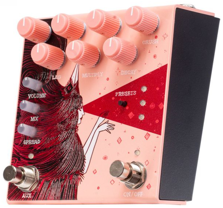 Old Blood Noise Dark Star Stereo Soundscape Reverb Pink - Reverb, delay & echo effect pedal - Variation 1