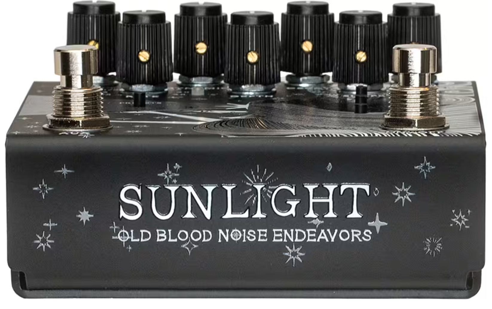 Old Blood Noise Sunlight Stereo Reverb Black - Reverb, delay & echo effect pedal - Variation 2