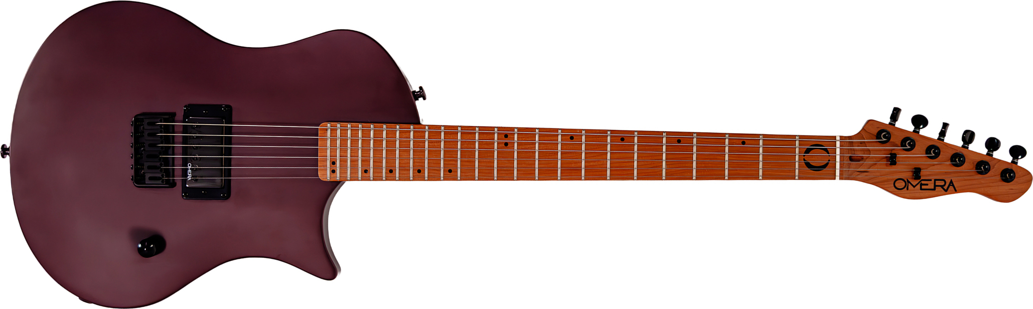 Omera Guitars Lesly 1h Ht Mn - Wine & Chocolate - Single cut electric guitar - Main picture