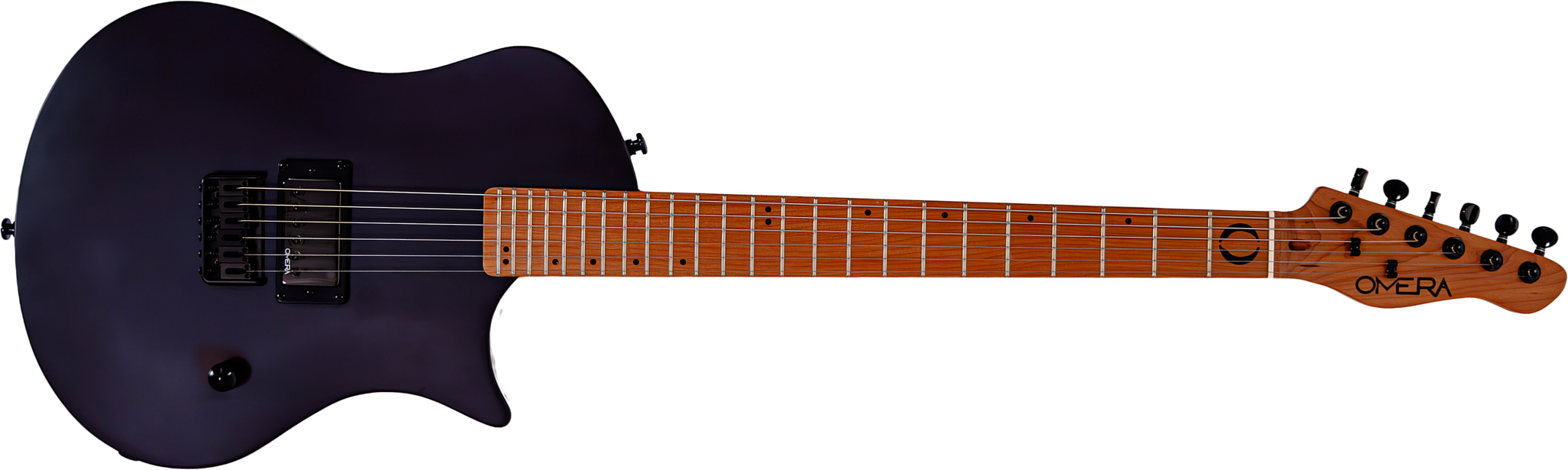 Omera Guitars Lesly 1h Ht Mn - Black Hole - Single cut electric guitar - Main picture