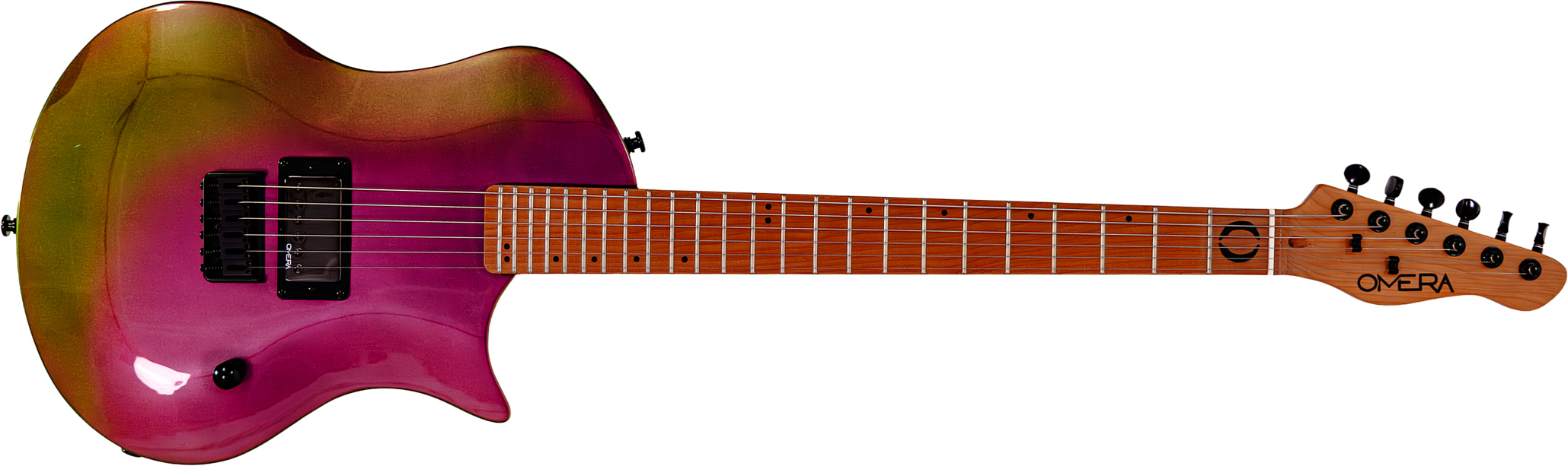 Omera Guitars Lesly 1h Ht Mn - Petrol Chameleon - Single cut electric guitar - Main picture
