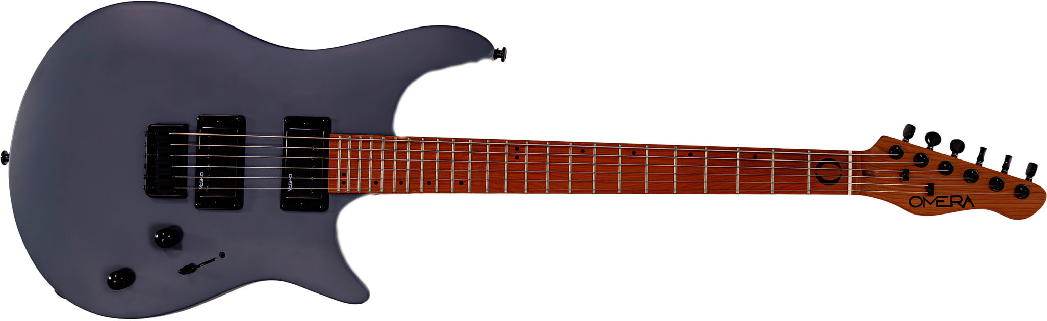 Omera Guitars Lucy 2h Ht Mn - Dark Grey - Str shape electric guitar - Main picture