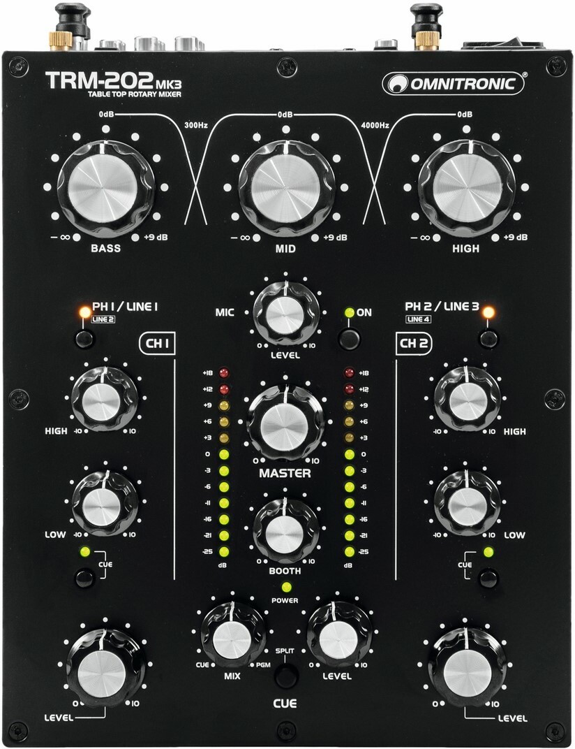 Omnitronic Trm-202mk3 2-channel Rotary Mixer - DJ mixer - Main picture