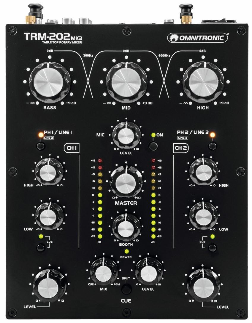 Dj mixer Omnitronic Trm-202Mk3 2-Channel Rotary Mixer