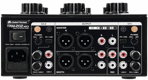 Dj mixer Omnitronic Trm-202Mk3 2-Channel Rotary Mixer