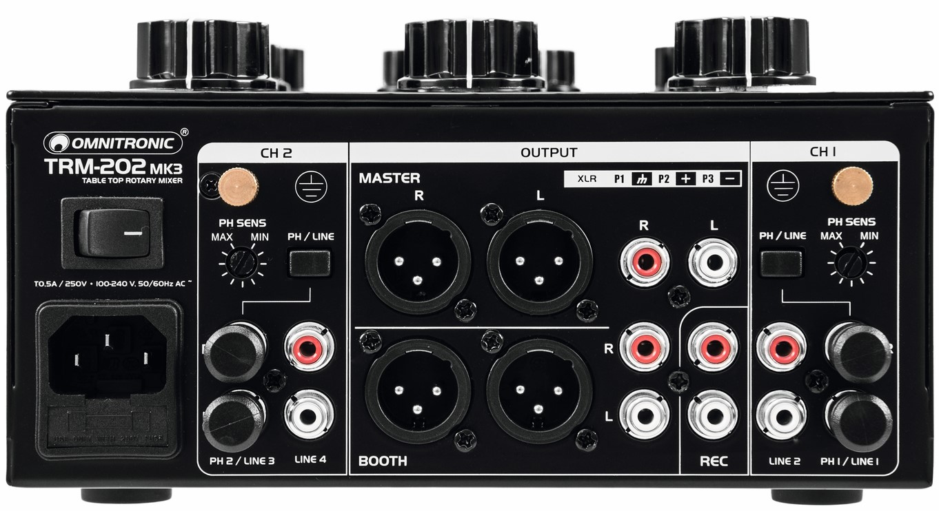 Omnitronic Trm-202mk3 2-channel Rotary Mixer - DJ mixer - Variation 3
