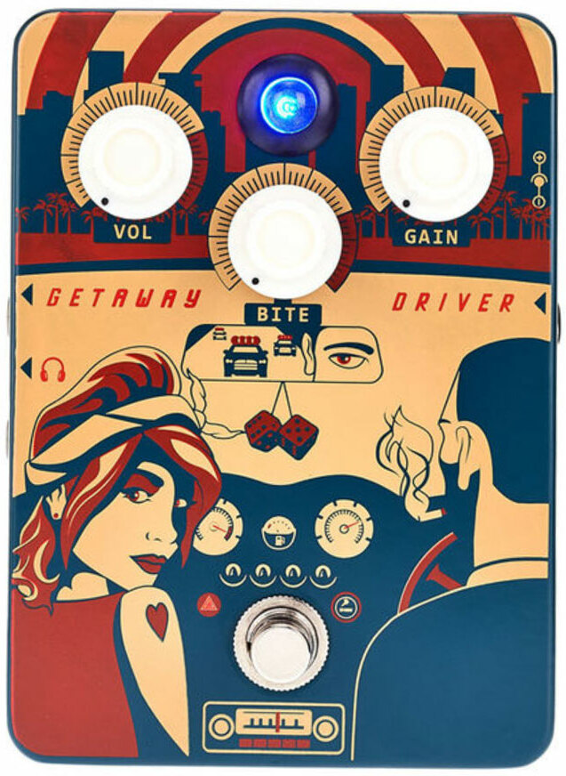 Orange Getaway Driver Overdrive Cab Sim - Overdrive, distortion & fuzz effect pedal - Main picture