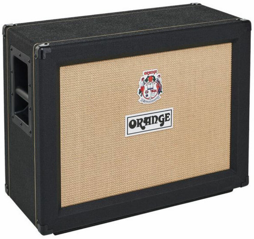 Orange Ppc212ob Open Back Cab 2x12 Celestion Vintage 30 120w Black - Electric guitar amp cabinet - Main picture