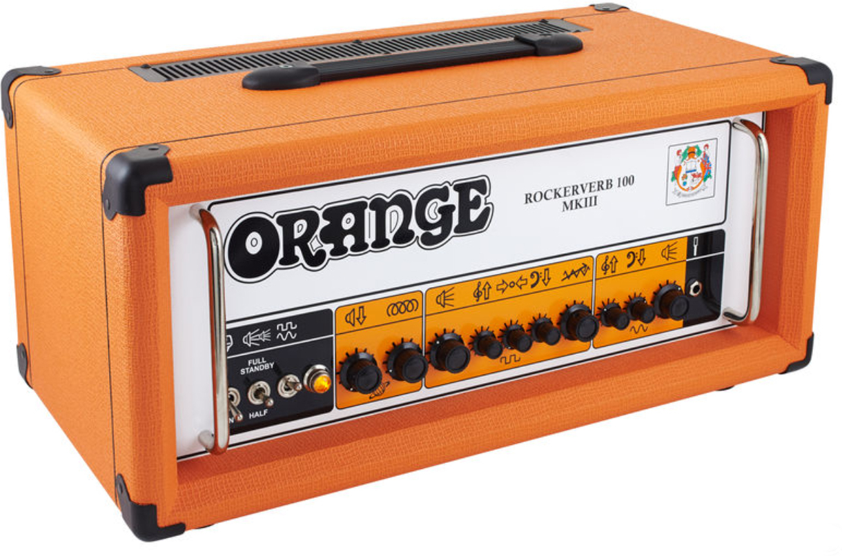 Orange Rockerverb 100 Mkiii Head 30/50/70/100w Orange - Electric guitar amp head - Main picture