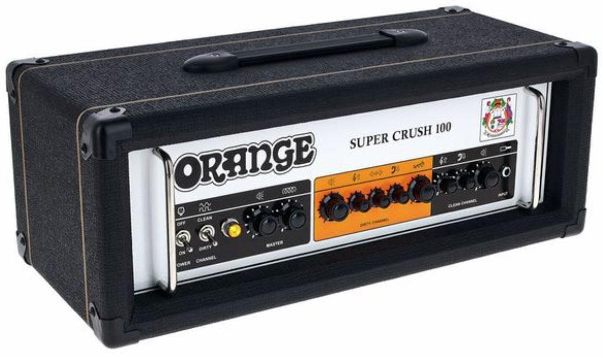 Electric guitar amp head Orange Super Crush 100 Head - Black