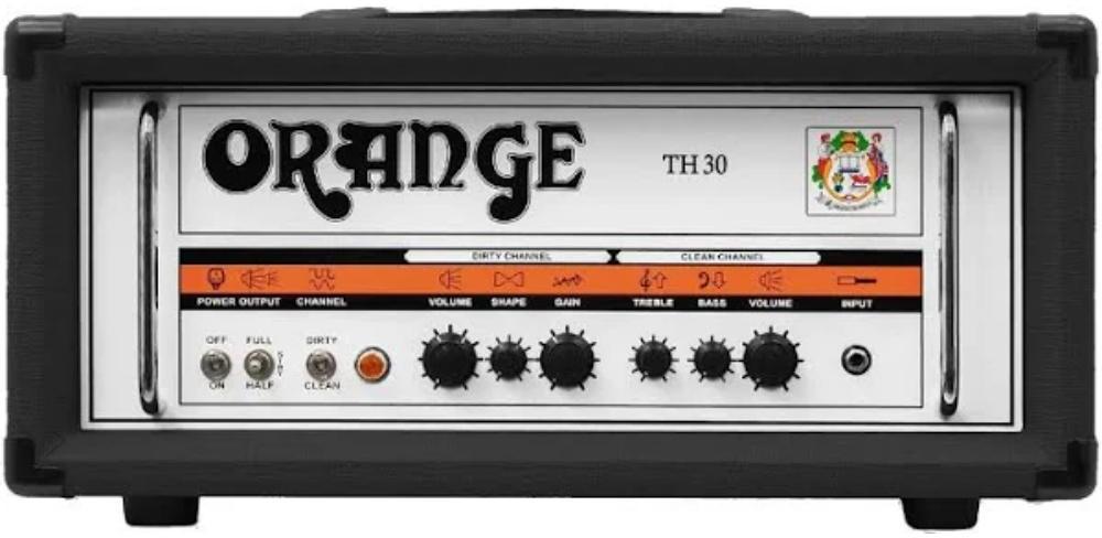 Electric guitar amp head Orange TH30H Head - Black