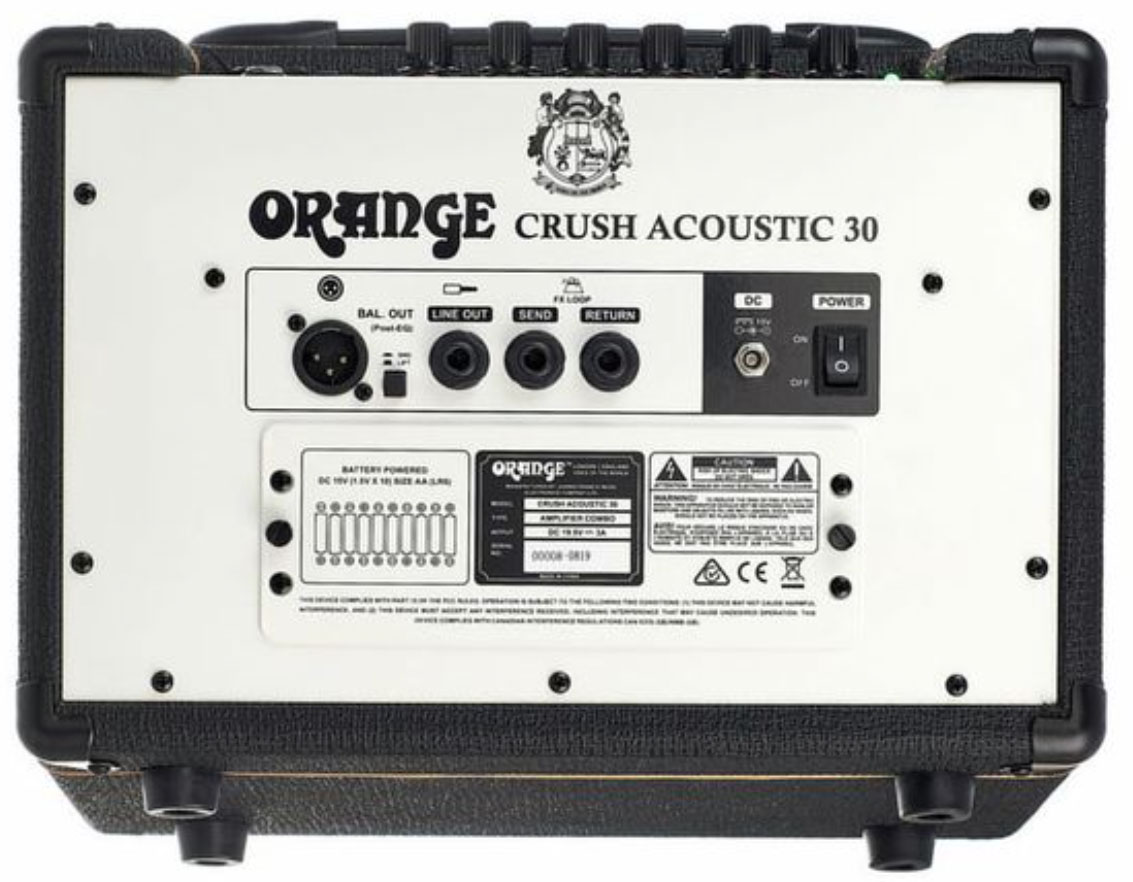 Orange Crush Acoustic 30w 1x8 Black - Acoustic guitar combo amp - Variation 1