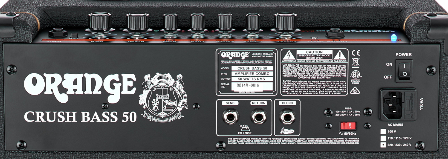 Orange Crush Bass 50 1x12 50w Black - Bass combo amp - Variation 3