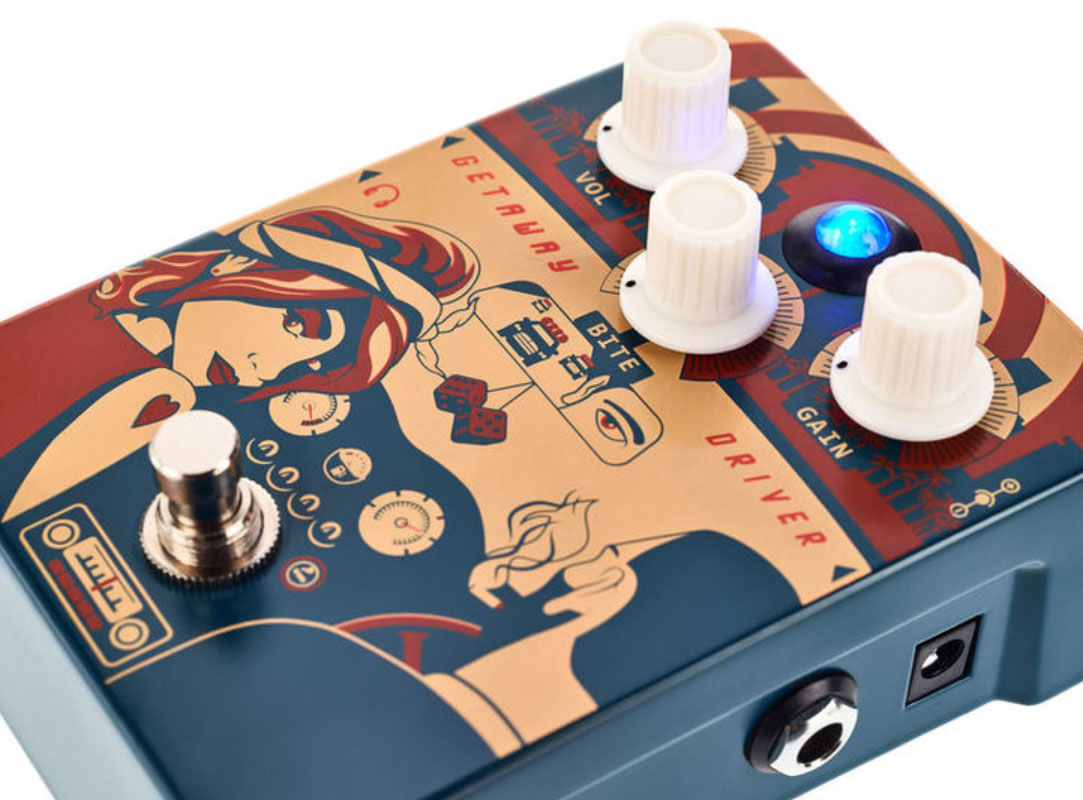 Orange Getaway Driver Overdrive Cab Sim - Overdrive, distortion & fuzz effect pedal - Variation 1