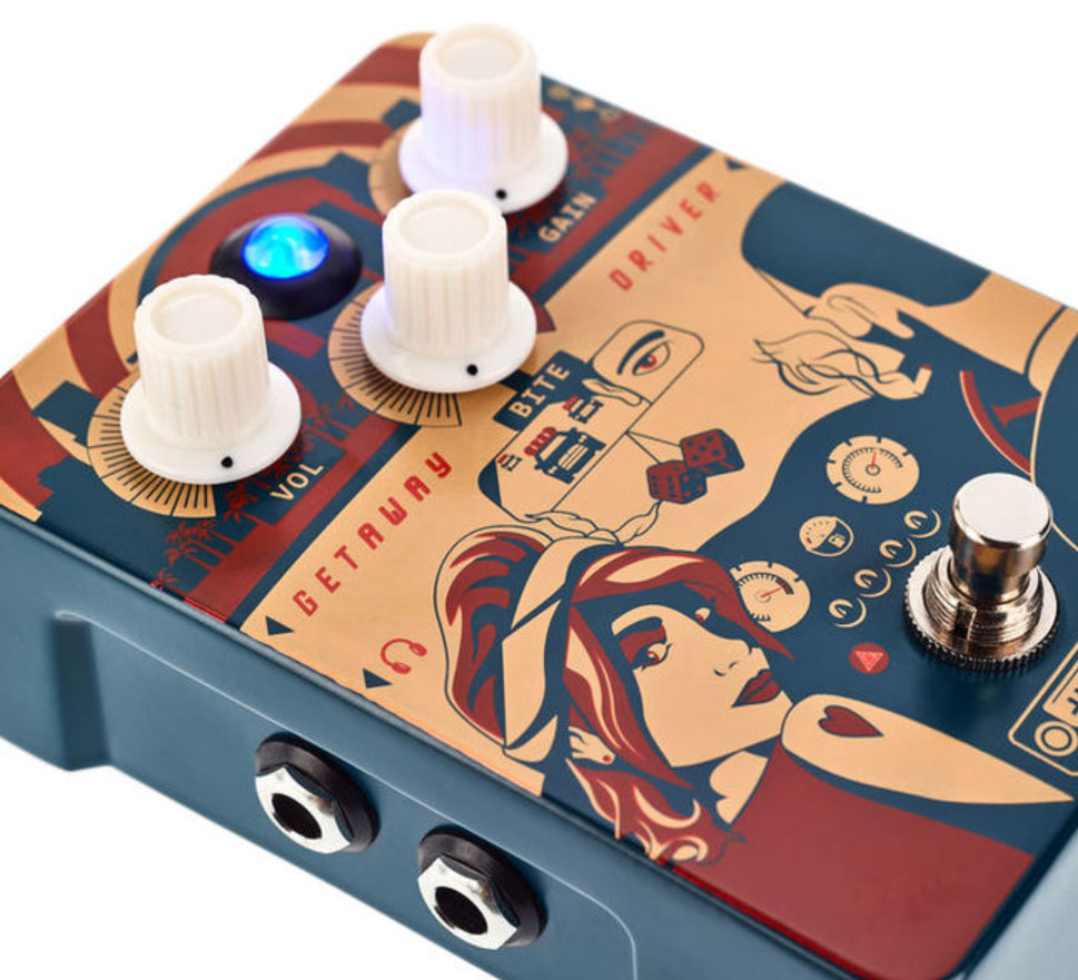 Orange Getaway Driver Overdrive Cab Sim - Overdrive, distortion & fuzz effect pedal - Variation 2