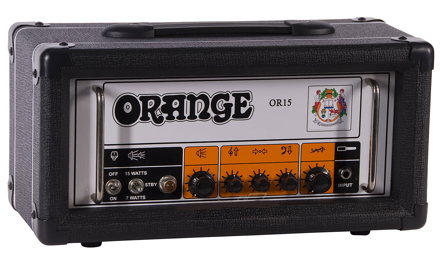 Orange Or15 Head 15w Black - Electric guitar amp head - Variation 1