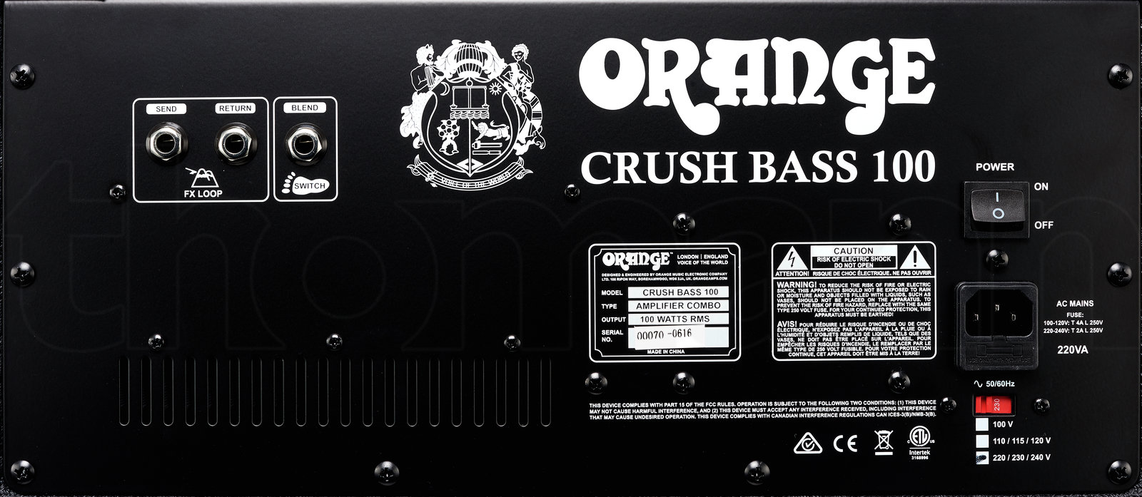 Orange Crush Bass 100 100w 1x15 - Black - Bass combo amp - Variation 3