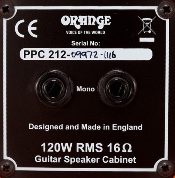 Electric guitar amp cabinet Orange PPC212 - White