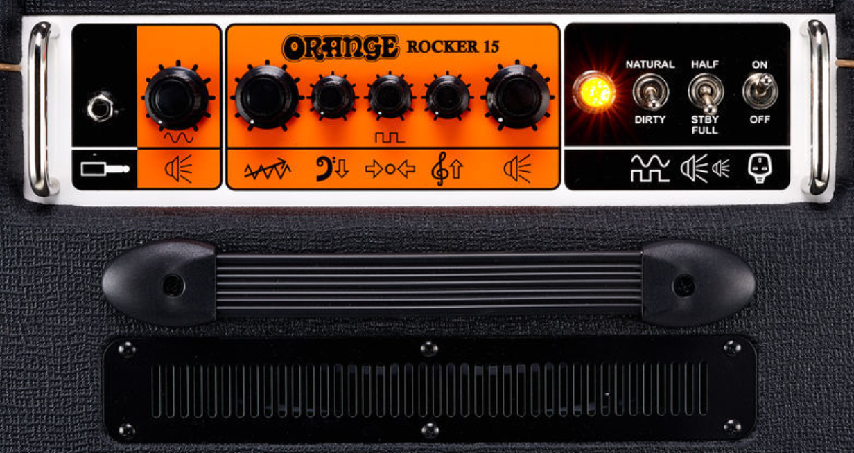 Orange Rocker 15 0.5/1/7/15w 1x10 Black - Electric guitar combo amp - Variation 2