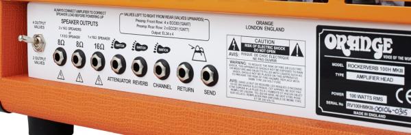 Electric guitar amp head Orange Rockerverb 100 MKIII Head - Orange