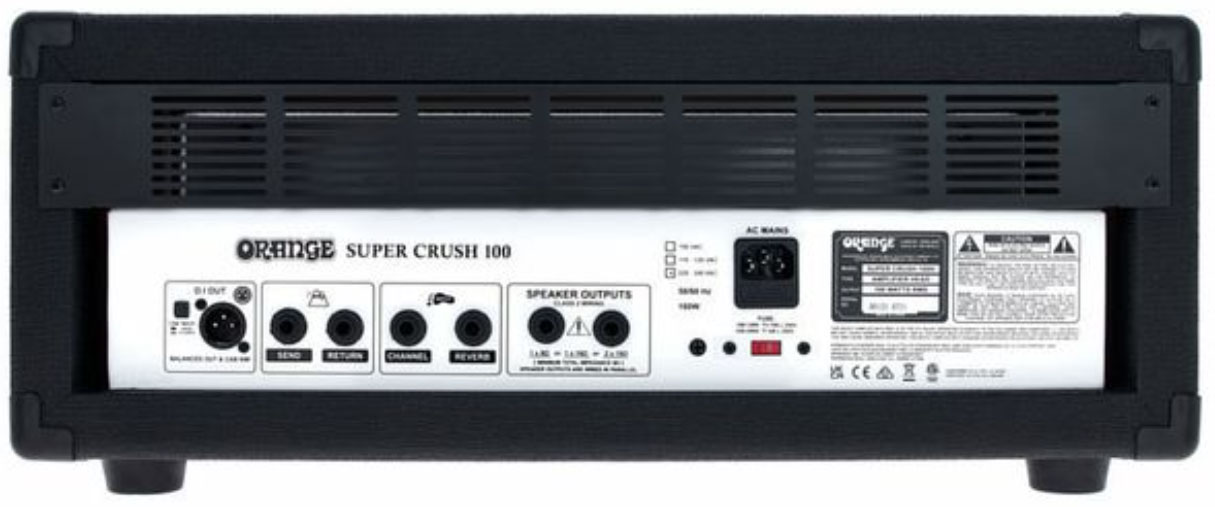 Orange Super Crush 100 Head 100w Black - Electric guitar amp head - Variation 1