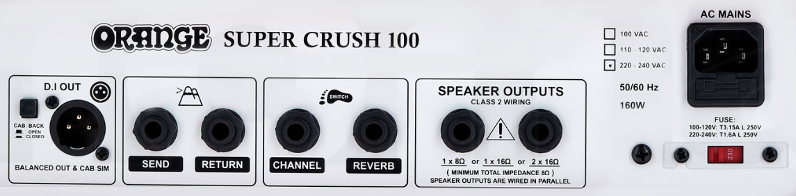 Orange Super Crush 100 Head 100w Black - Electric guitar amp head - Variation 3