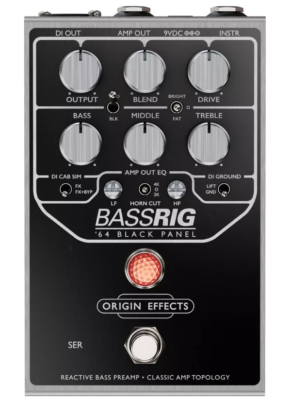 Origin effects Bassrig '64 Black Panel Preamp Bass preamp