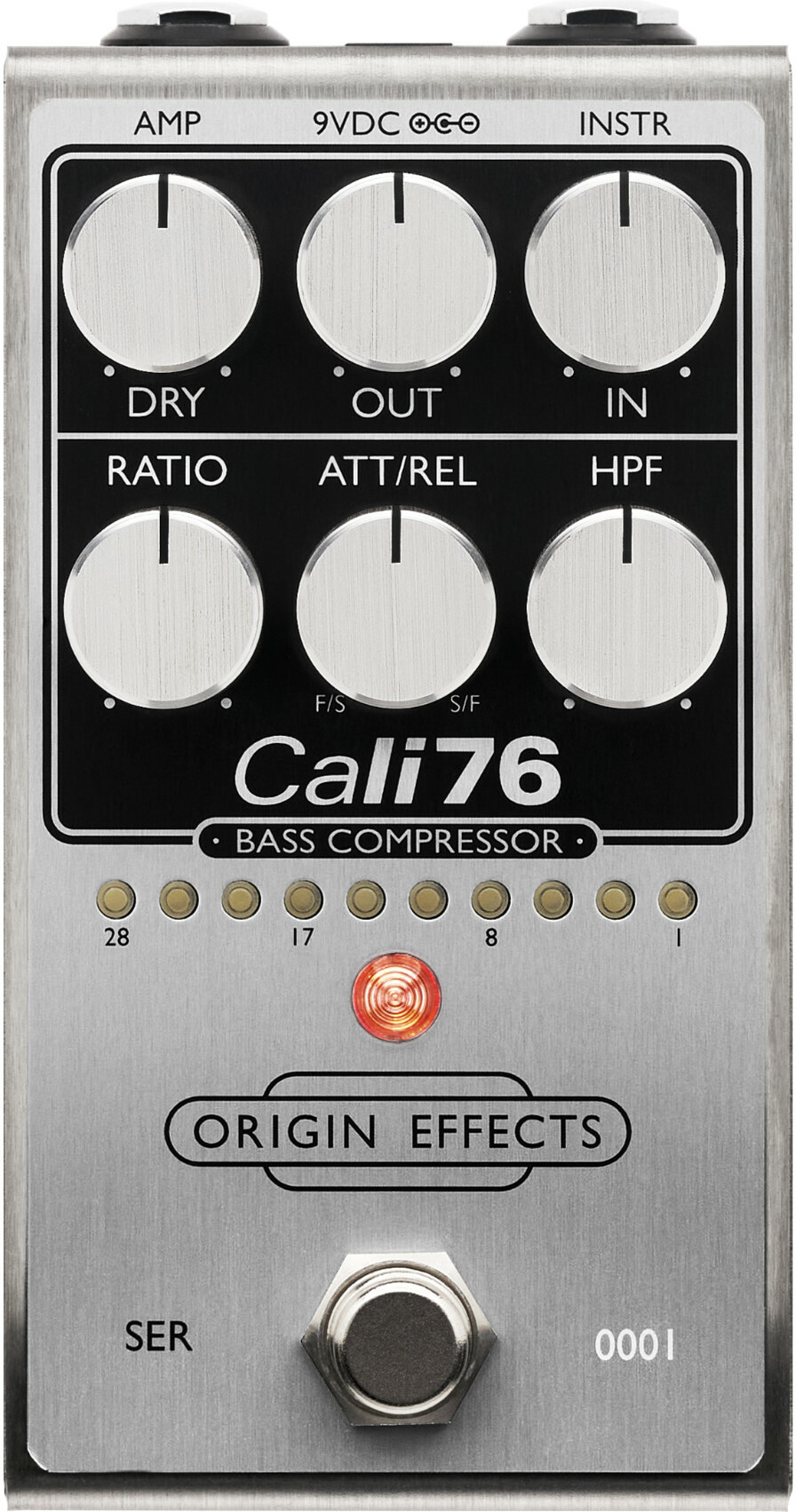 Origin Effects Cali76 Bass Compressor 2024 - Compressor, sustain & noise gate effect pedal for bass - Main picture