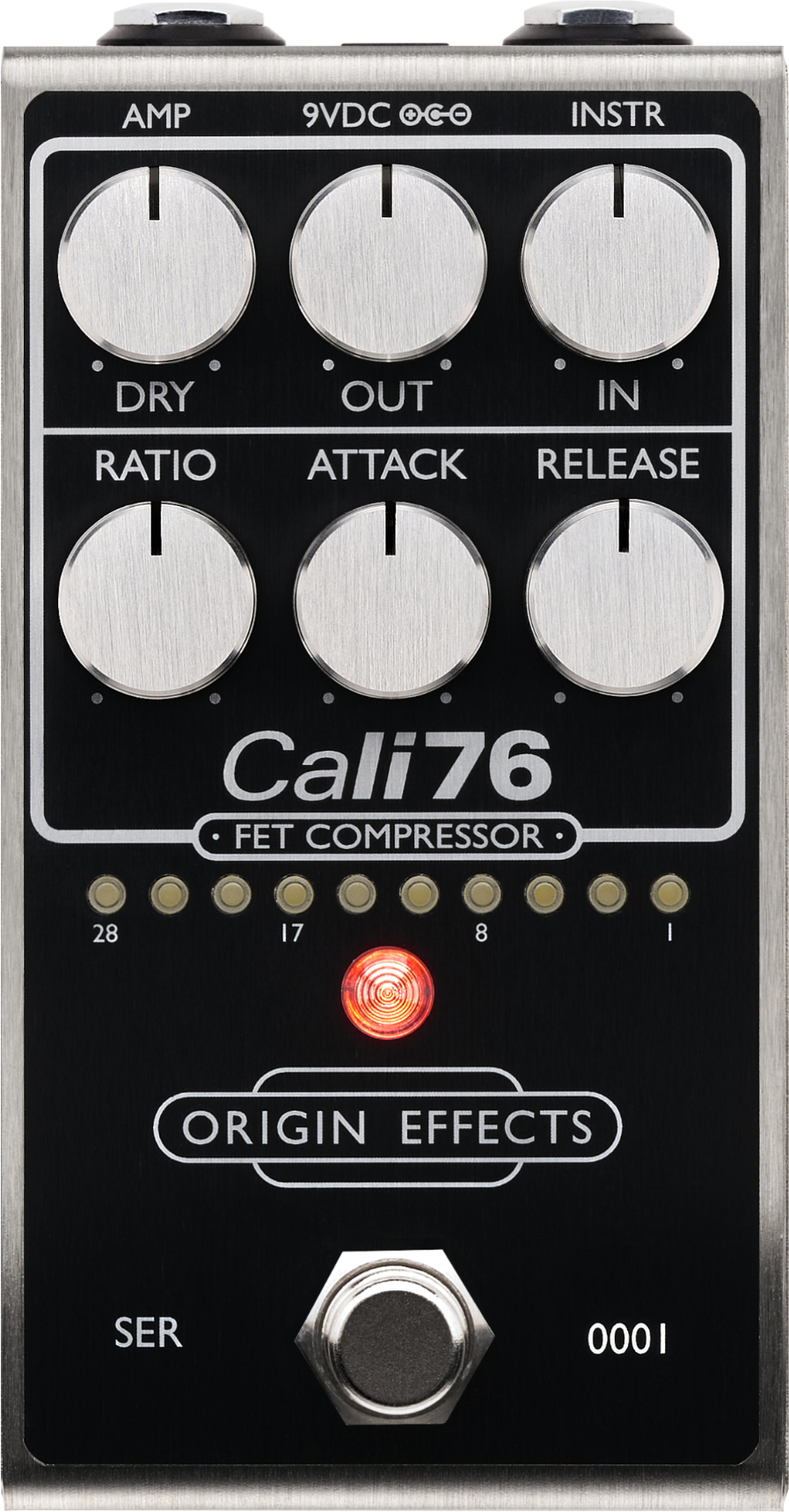 Origin Effects Cali76 Fet Compressor Black 2024 - Compressor, sustain & noise gate effect pedal - Main picture