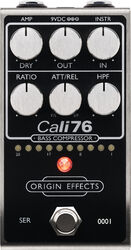 Compressor, sustain & noise gate effect pedal for bass Origin effects Cali76 Bass Compressor Black