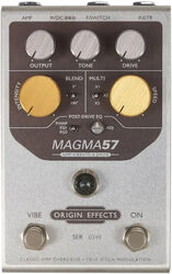 Modulation, chorus, flanger, phaser & tremolo effect pedal Origin effects MAGMA57 Amp Vibrato & Drive