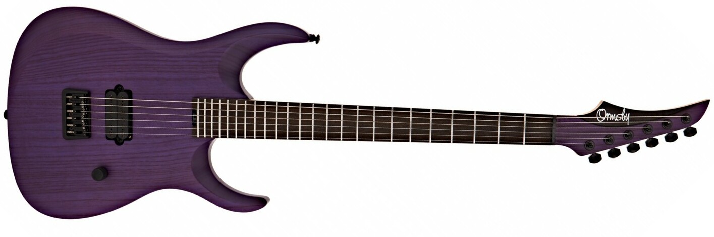 Ormsby Dino Cazares Dc Gtr 6 Signature Baritone H Seymour Duncan Ht Eb - Violaceous - Baritone guitar - Main picture