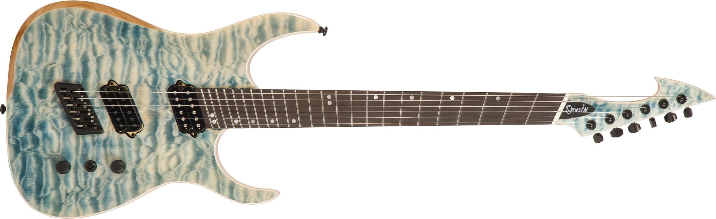 Ormsby Hype Gtr 6 Ash Multiscale 2h Eb +housse - Denim - Multi-Scale Guitar - Main picture