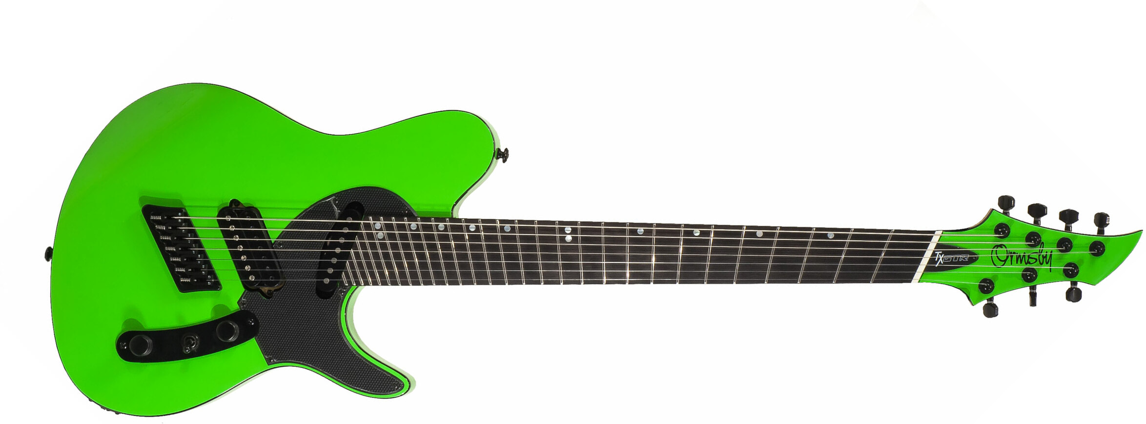 Ormsby Tx Gtr 7 Hs Ht Eb - Chernobyl Green - Multi-Scale Guitar - Main picture