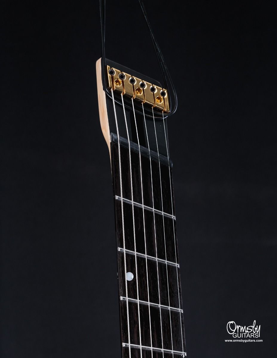 Ormsby Goliath Headless Gtr 6c Multiscale 2h Ht Eb - Tuxedo Black - Str shape electric guitar - Variation 2
