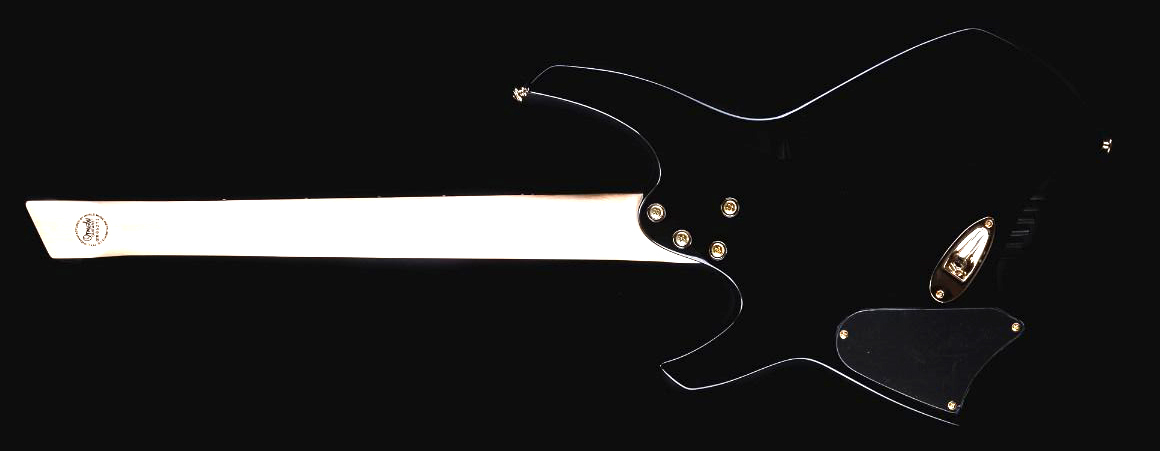 Ormsby Goliath Headless Gtr 7c Multiscale 2h Ht Eb - Tuxedo Black - Multi-Scale Guitar - Variation 1