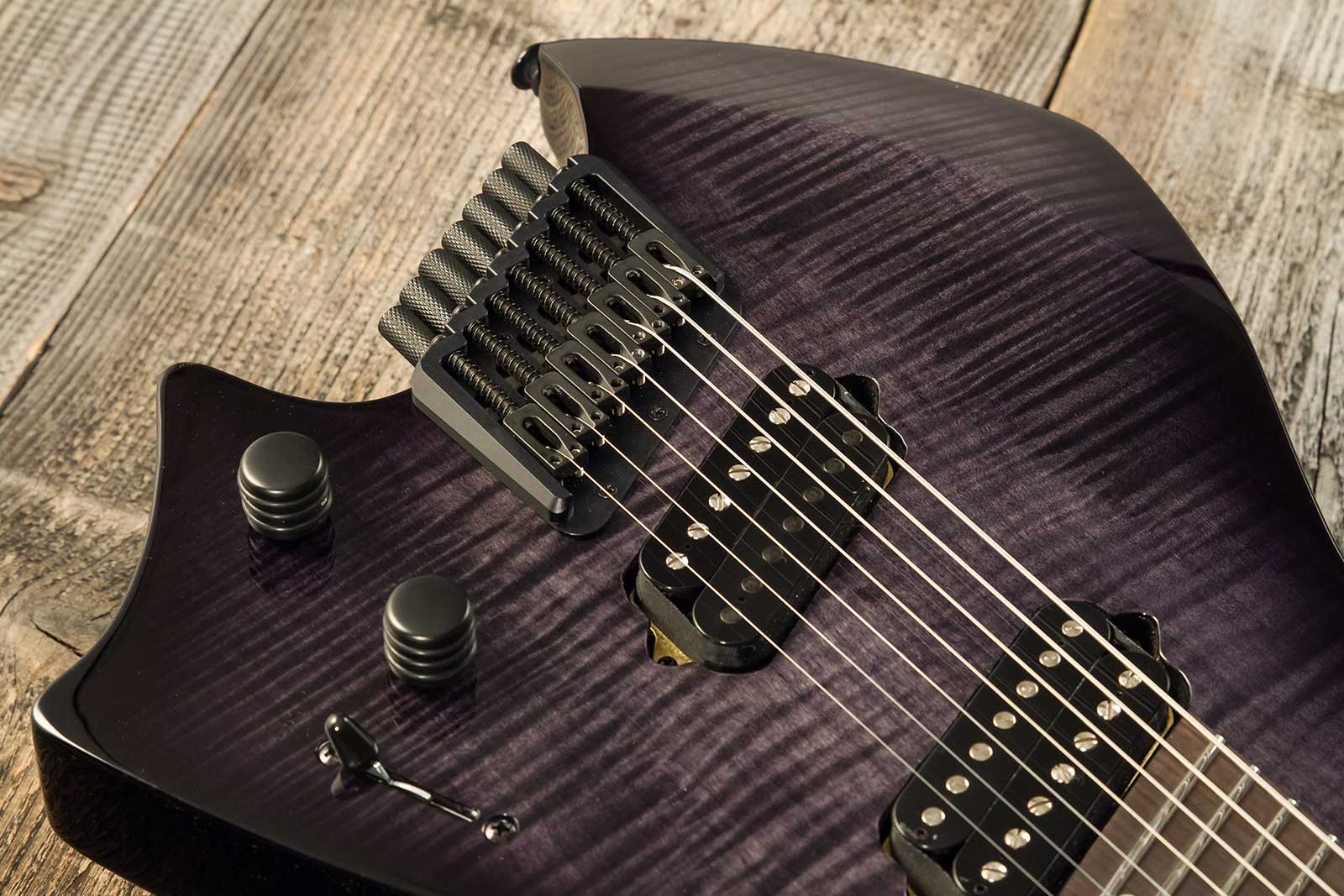 Ormsby Goliath Headless Gtr Run 17 7c Multiscale 2h Ht Eb - Dahlia Black - Multi-Scale Guitar - Variation 3