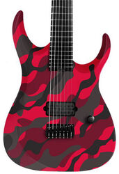 7 string electric guitar Ormsby Dino Cazares DC GTR 7 Baritone - Red camo