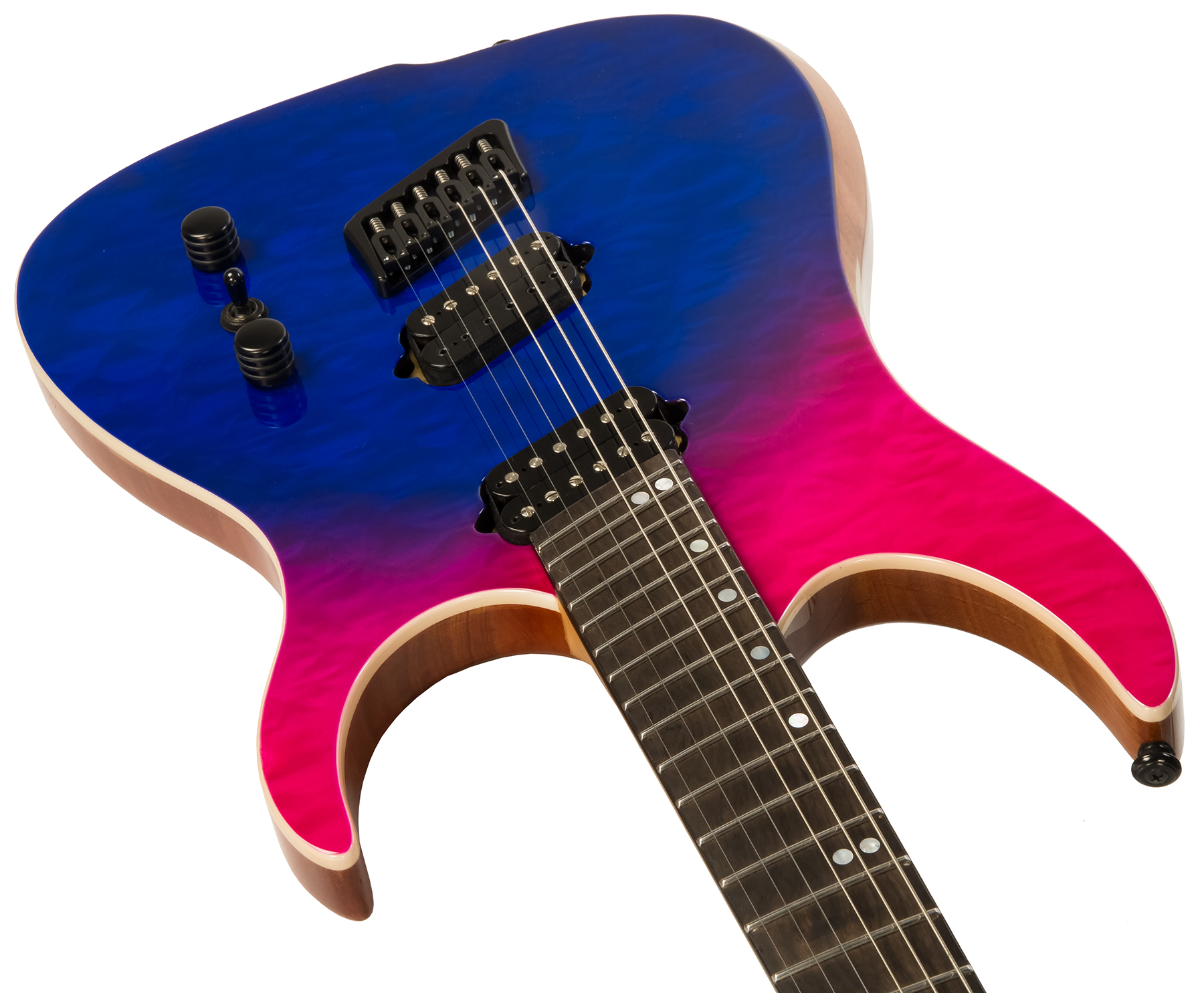 Ormsby Hype Gtr 6 Mahogany Multiscale 2h Eb +etui - Quilted Dragon - Multi-Scale Guitar - Variation 2