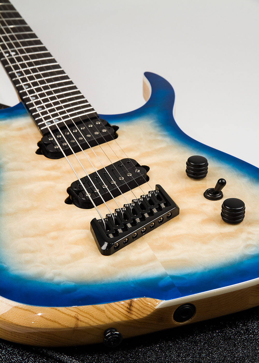Ormsby Hype GTR 7 Swamp Ash - azzurro blue Multi-scale guitar blue