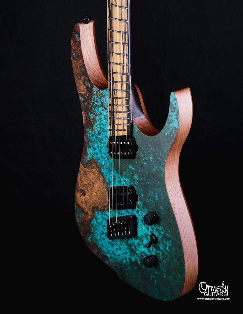 Ormsby Hype Gtr Elite 6c Multiscale 2h Ht Eb - Copper Print - Multi-Scale Guitar - Variation 3