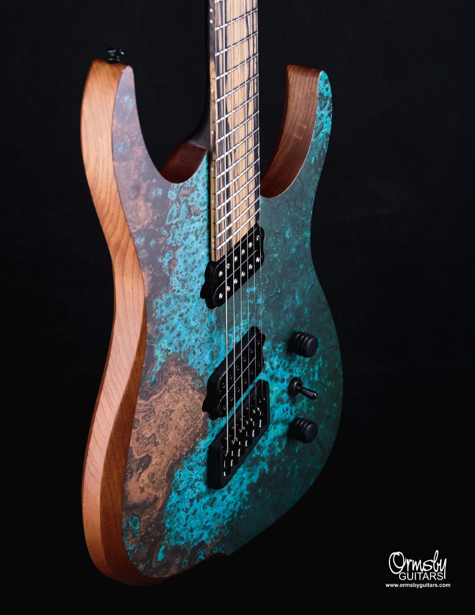 Ormsby Hype Gtr Elite 8c Multiscale 2h Ht Eb - Copper Print - Multi-Scale Guitar - Variation 2