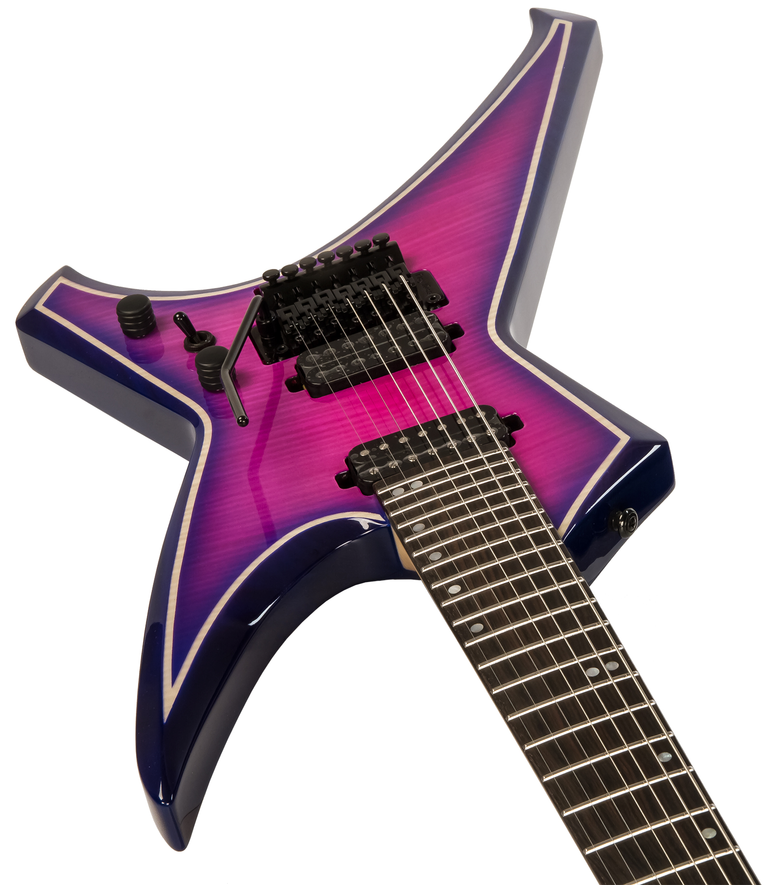 Ormsby Metal X 7c Hh Fr Eb - Dragonburst - 7 string electric guitar - Variation 2