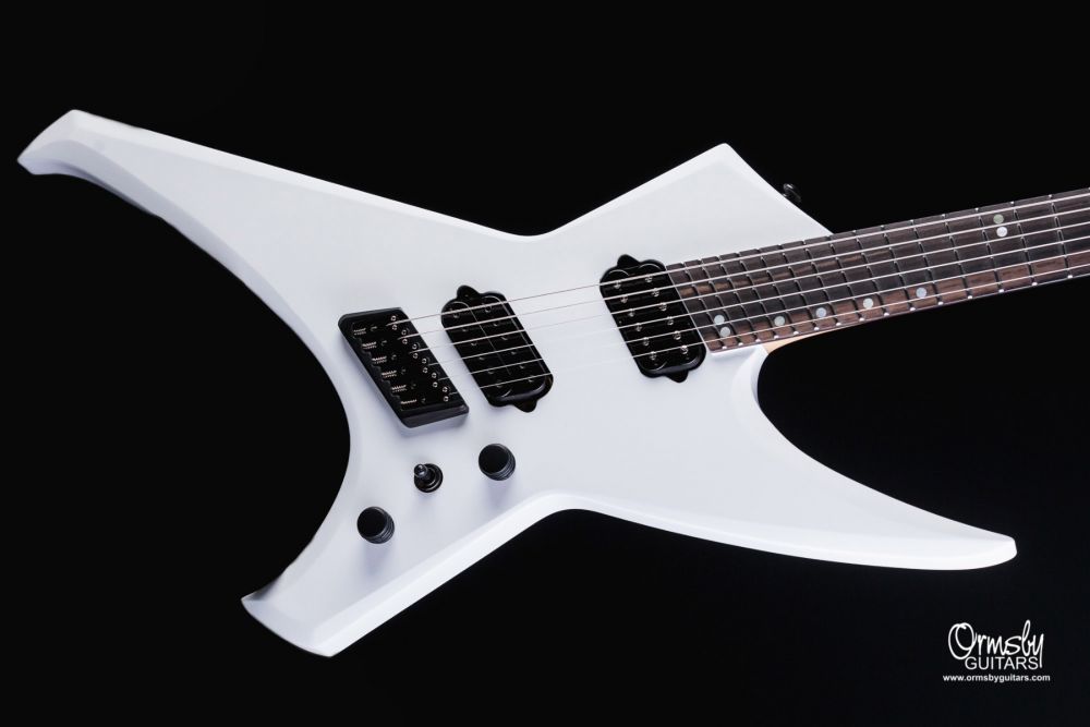 Ormsby Metal X Gtr Run 16 Multiscale 2h Ht Eb - Ermine White - Metal electric guitar - Variation 2